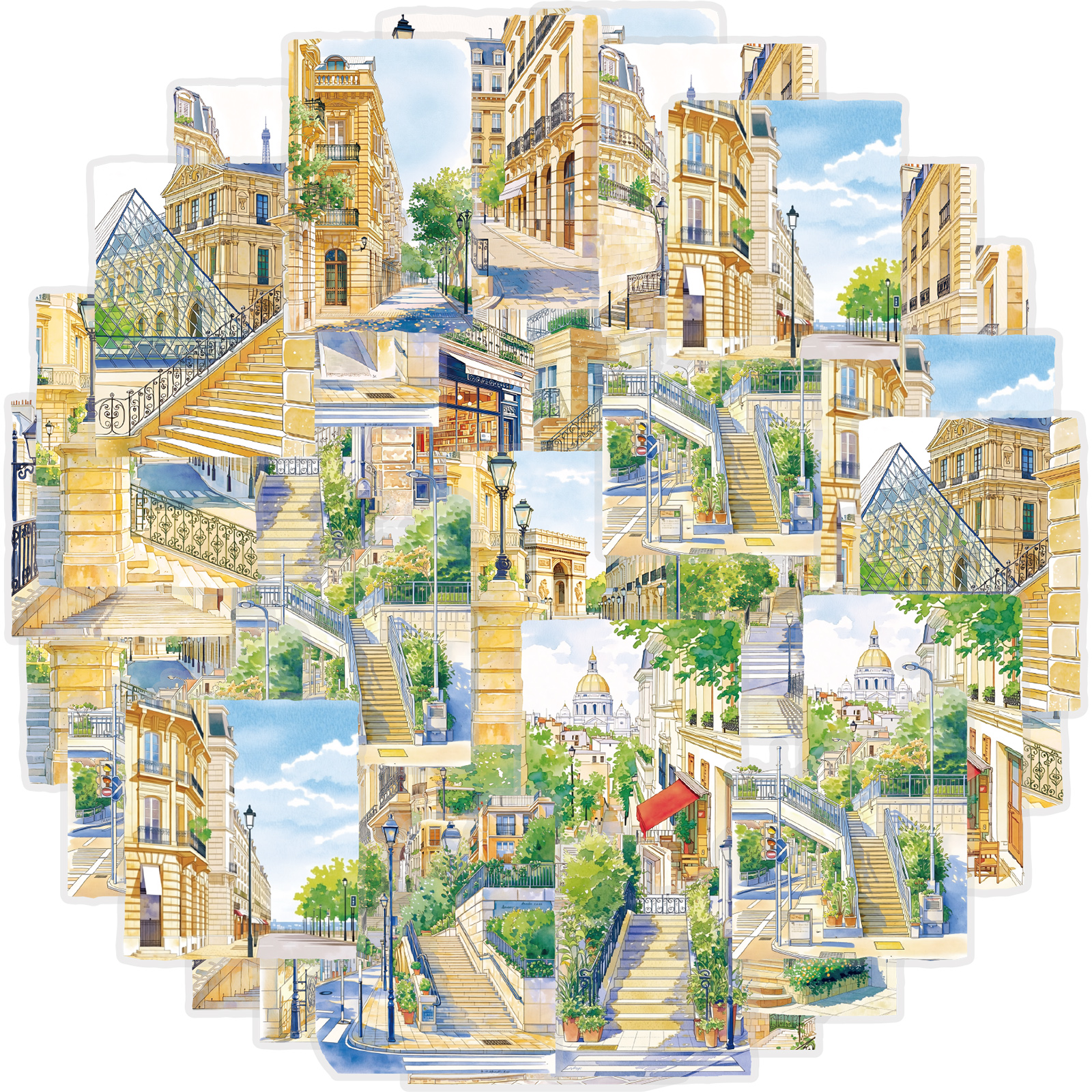 Phone Accessories Aesthetic - Etori Life Healing Watercolor Paris Street