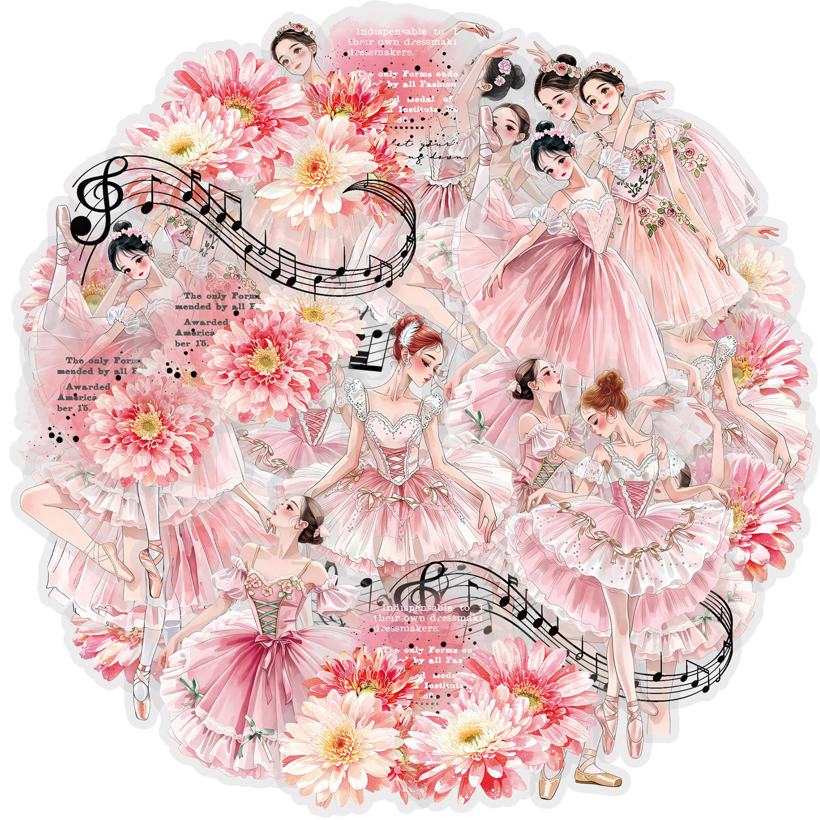Phone Accessories Aesthetic - Etori Life 30Pcs Pink Tone Ballet