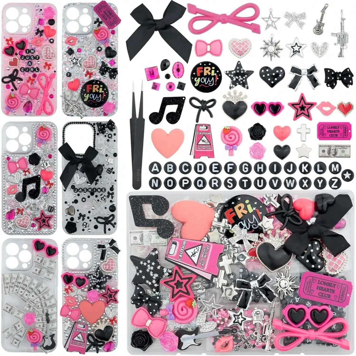 Phone Accessories Aesthetic - 1050 Pcs Junk Phone Case Charms