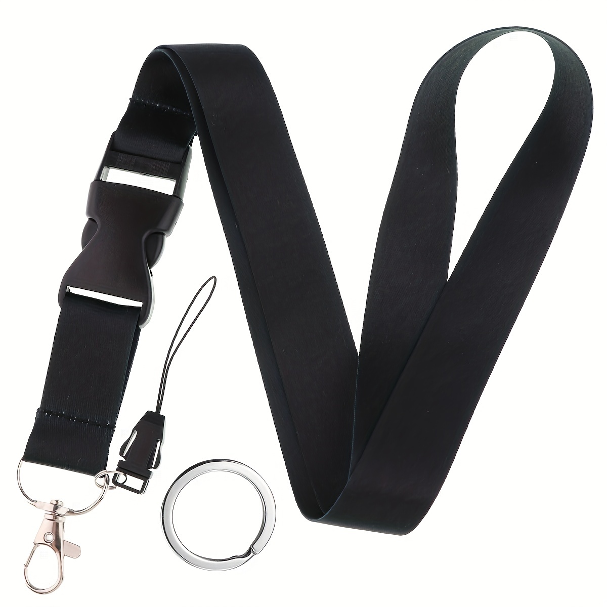 Neck Hanging Phone Holder - Mobile Phone Lanyard Fashion Black Neck