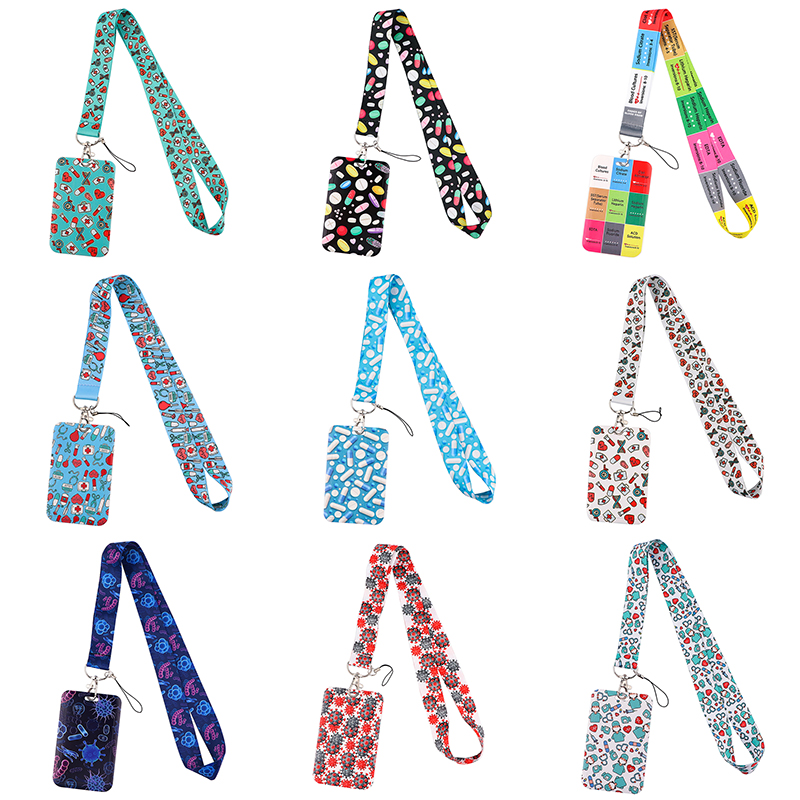 Neck Hanging Phone Holder - Medical signs Credential Holder Keychains Neck