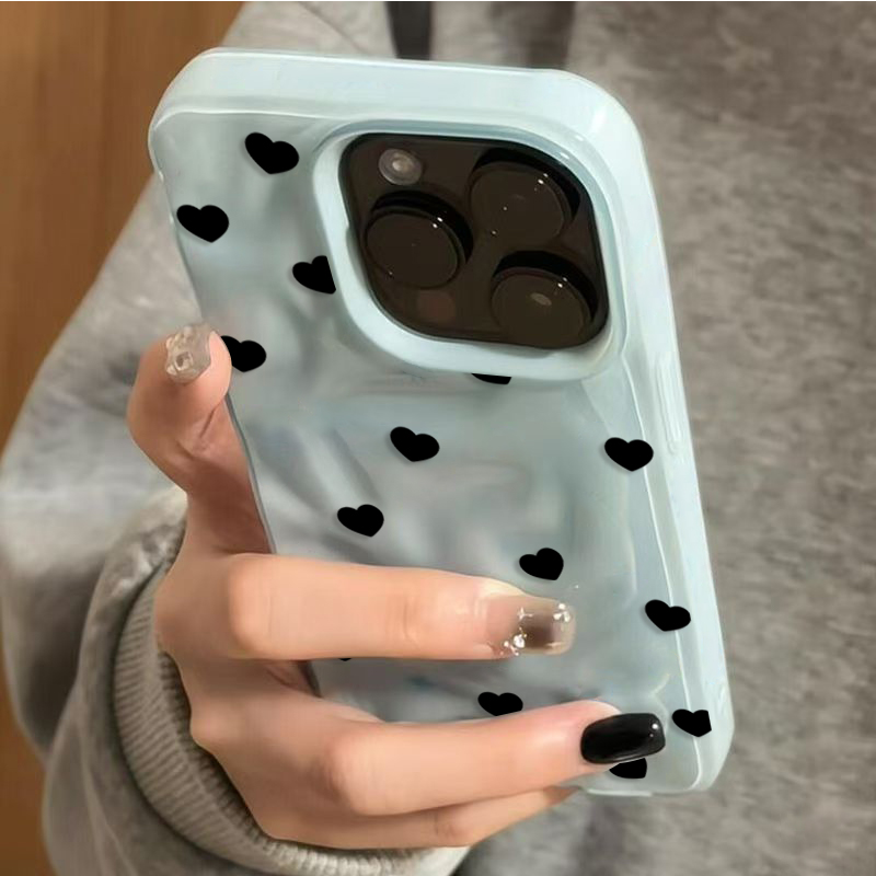 Aesthetic Cute Black Heart Sho - Phone Accessories Aesthetic reseña y precio