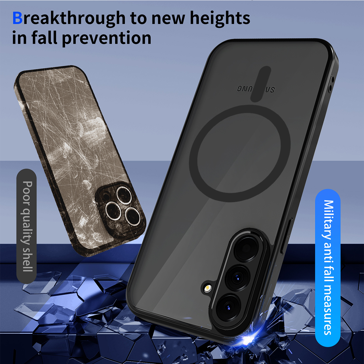 Matte Phone Case for Samsung G - Phone Accessories Online Shop reseña y precio