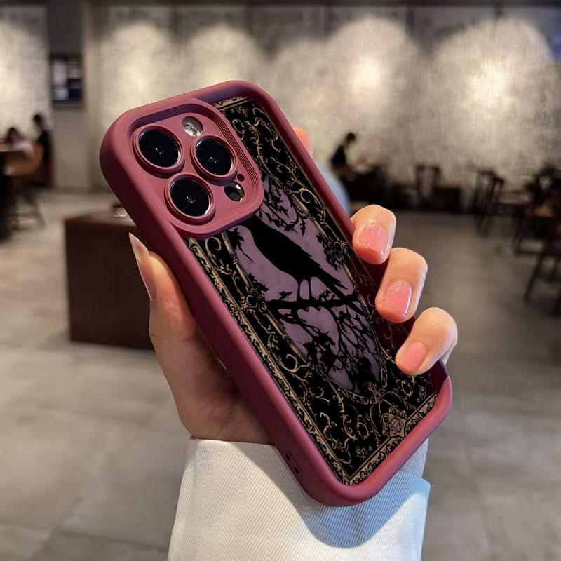 Aesthetic Black Crow Pattern W - Phone Accessories Aesthetic reseña y precio