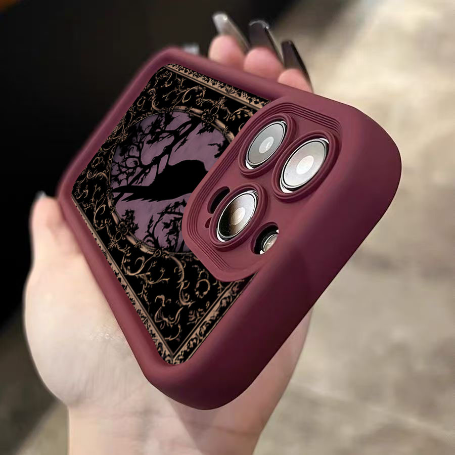 Aesthetic Black Crow Pattern W - Phone Accessories Aesthetic reseña y precio