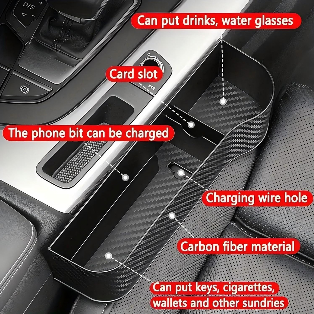 Car Seat Gap Storage Box, Mult - Phone Accessories And Electronics reseña y precio