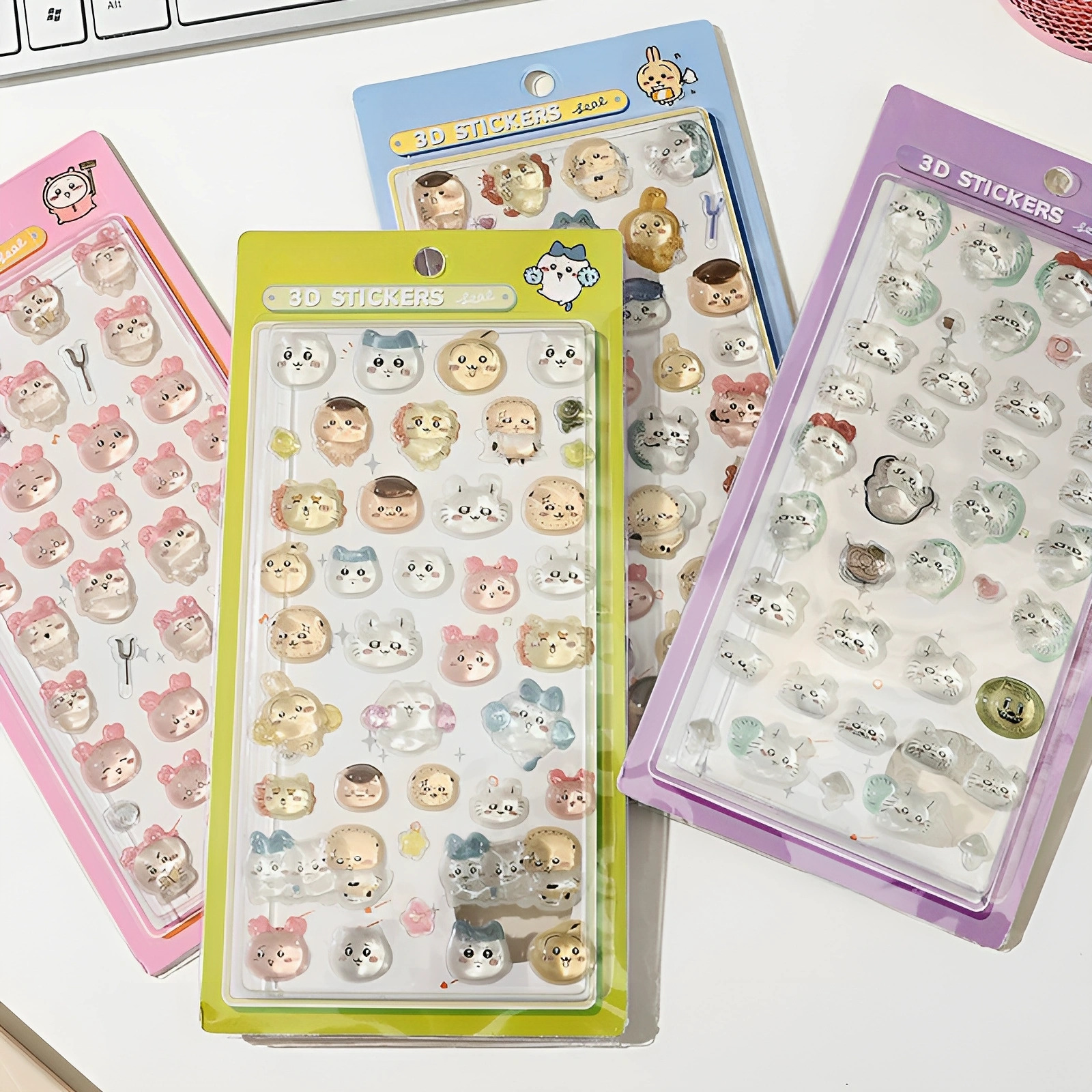 3D Relief Sticker Chiikawa Aes - Phone Accessories Aesthetic reseña y precio