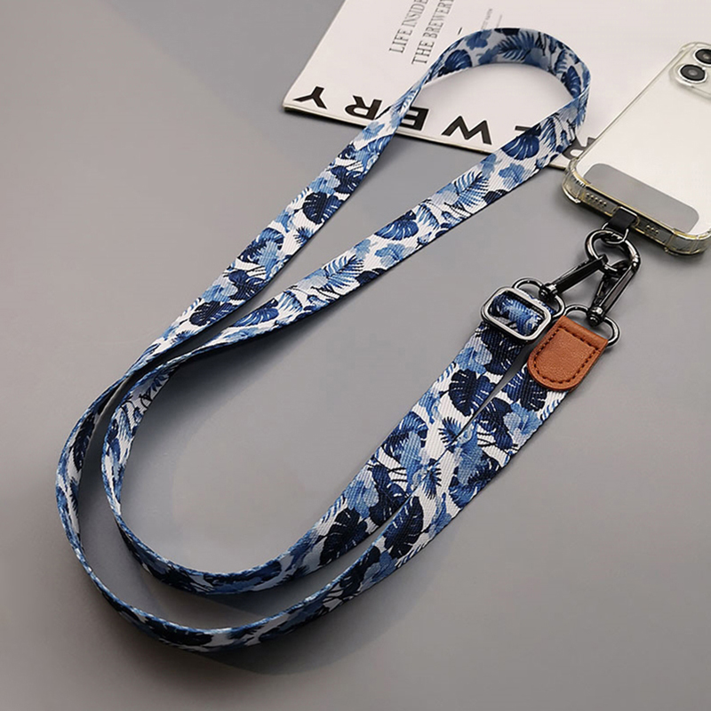 Tropical Pattern Crossbody Cel - Neck Hanging Phone Holder reseña y precio
