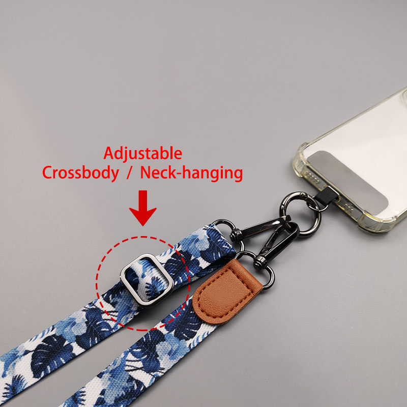 Tropical Pattern Crossbody Cel - Neck Hanging Phone Holder reseña y precio