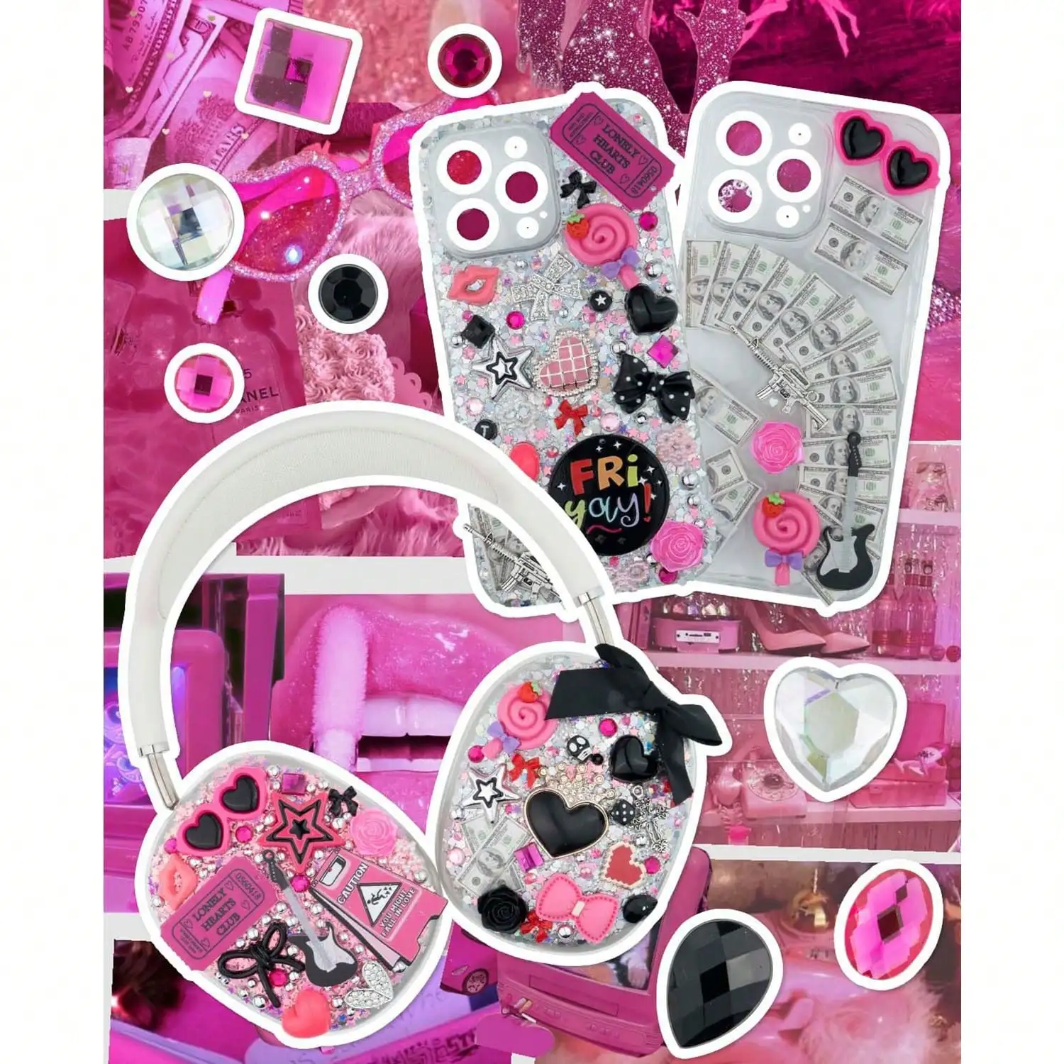 1050 Pcs Junk Phone Case Charm - Phone Accessories Aesthetic reseña y precio