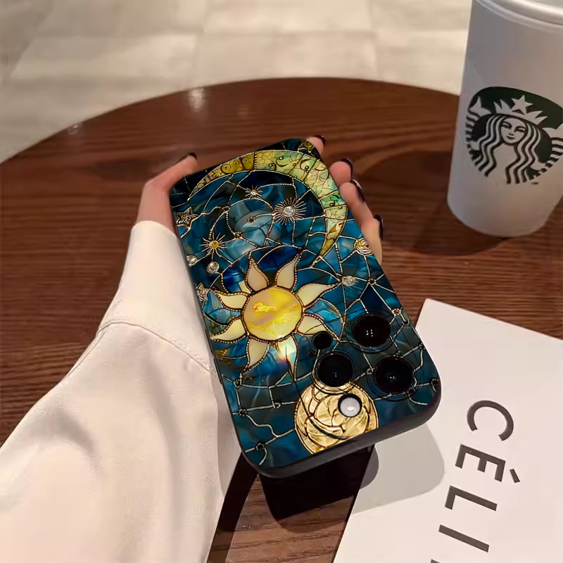 Aesthetic Sun Moon Print Phone - Phone Accessories Aesthetic reseña y precio
