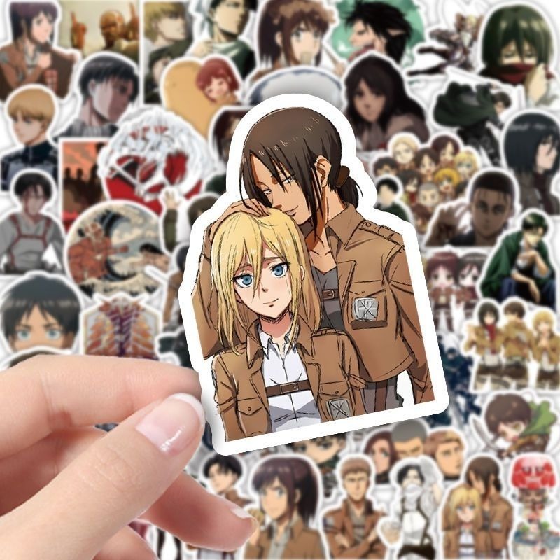 60Pcs Attack on Titan Anime St - Phone Accessories Aesthetic reseña y precio