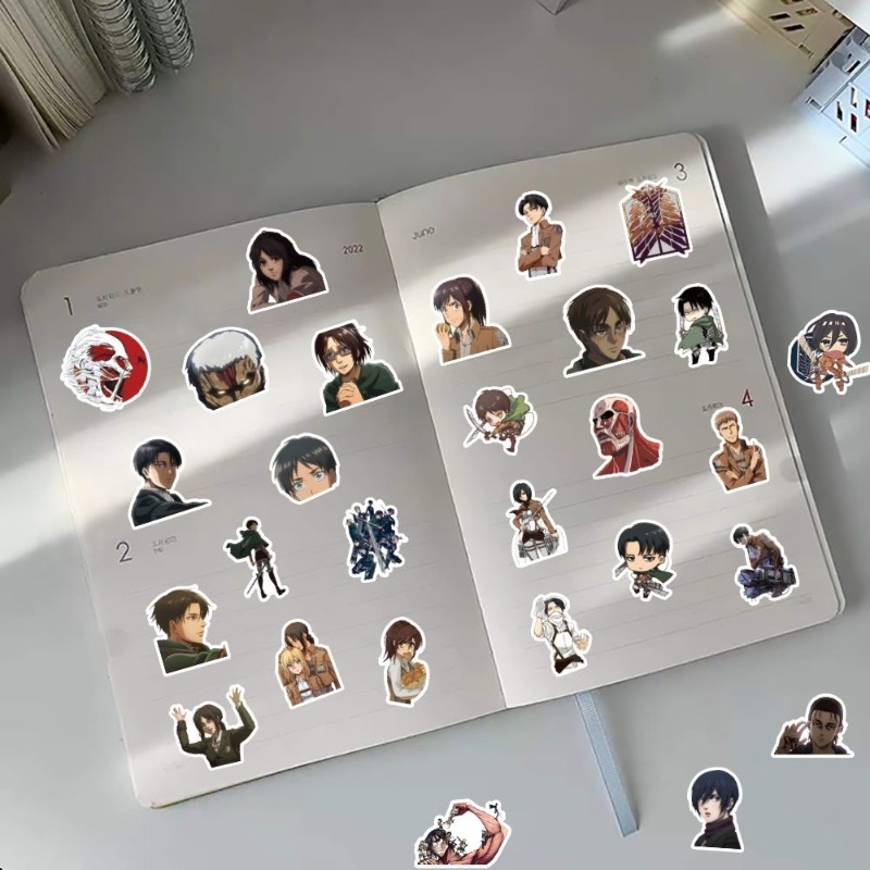 60Pcs Attack on Titan Anime St - Phone Accessories Aesthetic reseña y precio
