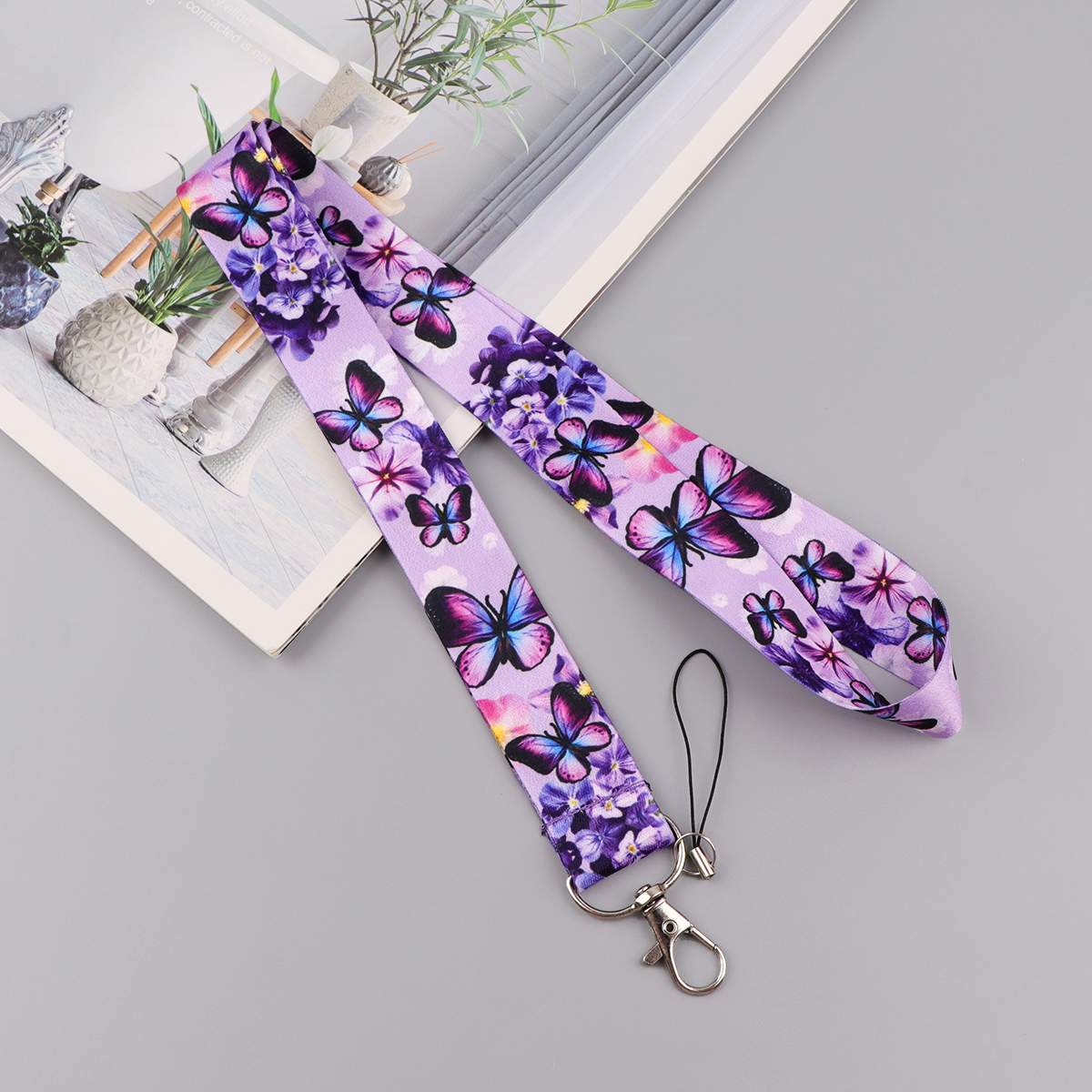 Colorful Butterfly Lanyards Fo - Neck Hanging Phone Holder reseña y precio