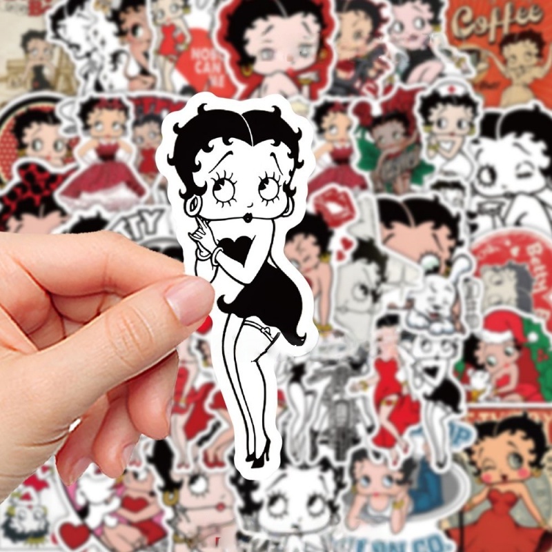 Betty Boop cartoon cute sticke - Phone Accessories Aesthetic reseña y precio
