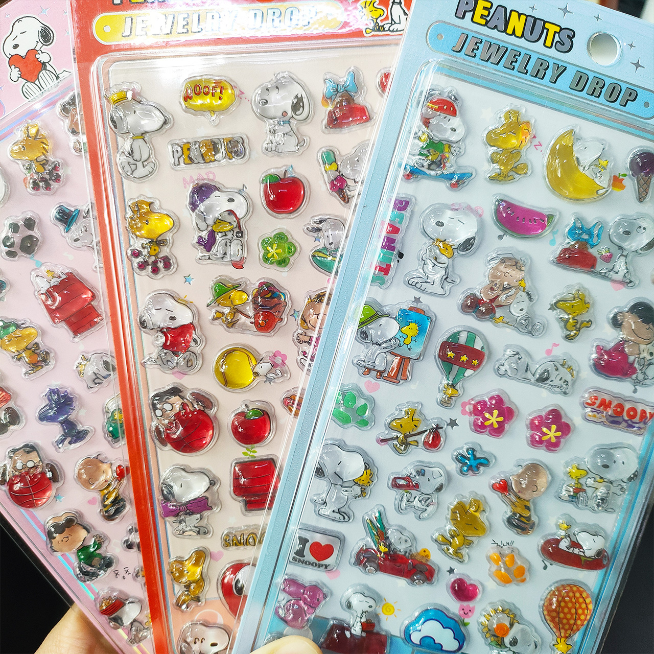 3PCS 3D Relief Snoopy Crystal  - Phone Accessories Aesthetic reseña y precio