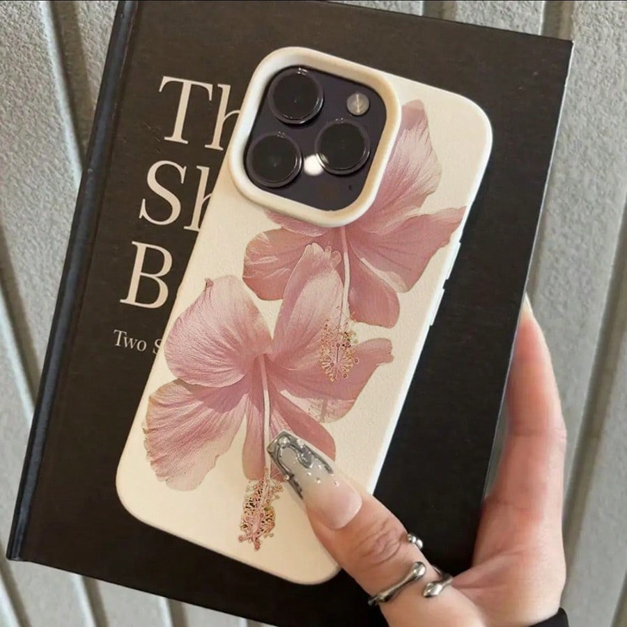 Pink Hibiscus Elegant High Aes - Phone Accessories Aesthetic reseña y precio